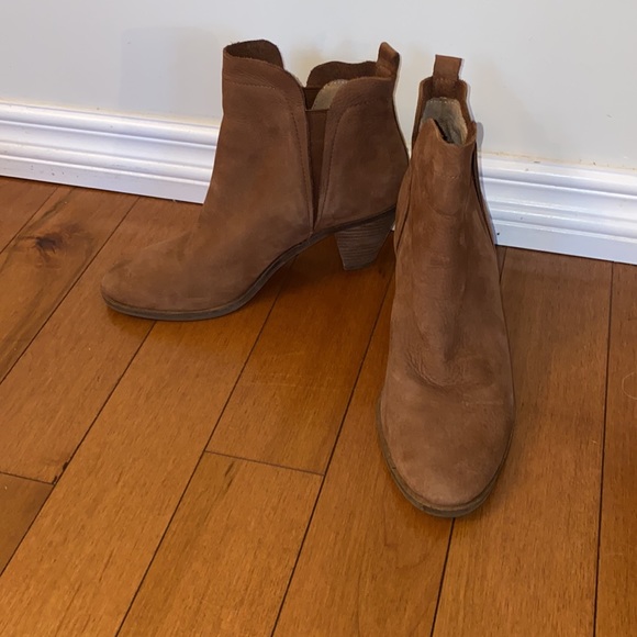 LUCKY BRAND Brown Leather Booties - Picture 3 of 6